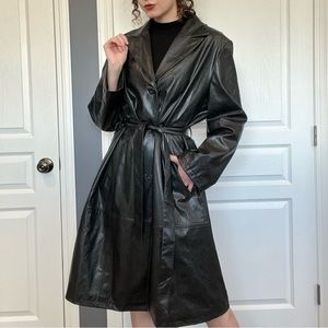 Vintage Penman’s Faux Leather Trench Coat